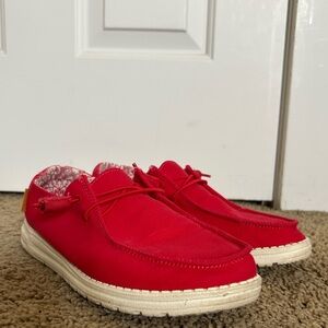 Red Women’s Hey Dudes